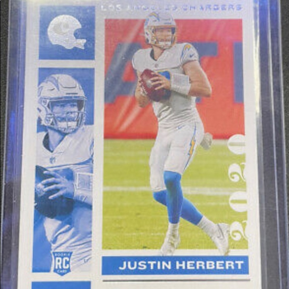 2020 NFL Panini Chronicles Justin Herbert RC Rookie Card Los Angeles Chargers